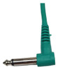 Cable Stagg Interpedal Plug Angular-plug Angular 8cm Verde 1
