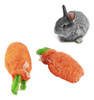 2 Peças De Coelho, Cenoura, Mastigar, Brinquedo, Limpeza De 4