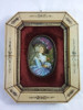 Quadrinho Pintura Miniatura Assinado Dama Antiga 0