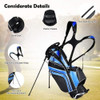 Bolsa Con Soporte Para Palos De Golf  Officejoy - Azul 4 Bolsa Con Soporte Para Palos De Golf  Officejoy - Azul 4