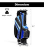 Bolsa Con Soporte Para Palos De Golf  Officejoy - Azul 6 Bolsa Con Soporte Para Palos De Golf  Officejoy - Azul 6