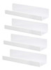 4 Pcs Estantes Flotantes De Acrílico Blanco Mostrar Cornisa, 0