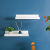 4 Pcs Estantes Flotantes De Acrílico Blanco Mostrar Cornisa, 1