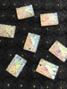 Gemas Acrílicas Rectangular 10x14 Mm Plata Tornasol X 50u!! 0