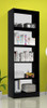 Biblioteca Negra Minimalista Moderna Con Estantes Vip 2