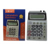 Calculadora De Mesa 8 Dígitos Cinza Som E 2 Portas Caneta 2