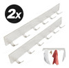 Kit 2 Cabide Para Parede Fixado Suporte Multiuso Sem Furos 7