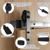 Sistema Completo Para Puerta Corrediza Granero Riel 2mts 2