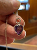Luli Colgante Cadena Plata 925 Piedra Amatista Corazon Legit 4