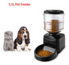 Nuevo Perro Gato 5,5 L Negro Alimentador De Mascotas Automát 1