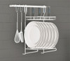 Kit Cozinha Barra Parede Escorredor Louça Gancho Utensilios 2