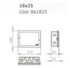 Caja Embutir De Paso Rectangular Pvc 180x250x92 Mm Genrod 2