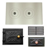 Kit Chapa Para Fogão 50x80 + Portas E Grelha 0 Kit Chapa Para Fogão 50x80 + Portas E Grelha 0