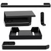 Kit Acessórios Para Banheiro Preto Fosco 5 Peças Max 0