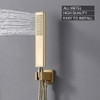 Sistema De Ducha De Oro Cepillado, Accesorio De Ducha Dorado 3