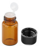 Frasco De Vidro Âmbar Redutores De Plugue Interno 3ml 5