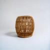 Mesa Auxiliar Apoyo Rattan Minimalista Diseño Ratona Café 2