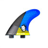 Quillas Surf Tri Sist Fcs Pro Chao Shock'n Blue Carbon 0