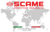 Caja Scame Recta Para Brida 70x87mm Serie Domo 1
