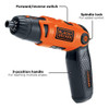 Destornillador Inalambrico Blackdecker Con Mango Giratorio 1