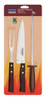 Juego P/asado Tramontina Churrasco C/afilador Madera Natural 1