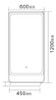 Espejo Antiempañante 60x120 Con Sensor One Touch Y Luz Led 3