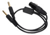 Cabo Adaptador De Fone De Ouvido De Aviação Xlr To Ga Dual P 2