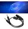 Cabo Adaptador De Fone De Ouvido De Aviação Xlr To Ga Dual P 3