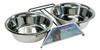 Comedero Doble Elevado Acero Dog It. Large 0