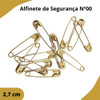 Alfinete De Segurança Dourado Nº 00 - 100 Unidades 1