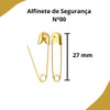 Alfinete De Segurança Dourado Nº 00 - 100 Unidades 2