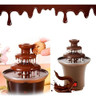 Fonte Cascata De Chocolate Derretido Eletrico 110v Fondue 4 Fonte Cascata De Chocolate Derretido Eletrico 110v Fondue 4