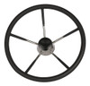 Volante Aço Inox Emborrachado 39,8 Cm 3/4  P/  Barco Lancha 1 Volante Aço Inox Emborrachado 39,8 Cm 3/4  P/  Barco Lancha 1