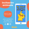 Pikachu Invitación Animada En Video Digital 4