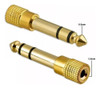Adaptador Plug P10 P/ Jack P2 Stereo Ouro 1