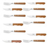 Set X 6 Tenedores + 6 Cuchillos Inox  Tramontina Asado Jumbo 0 Set X 6 Tenedores + 6 Cuchillos Inox  Tramontina Asado Jumbo 0