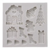 Molde De Silicone Casa De Doce Natal Confeitaria Biscuit 0
