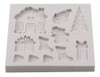 Molde De Silicone Casa De Doce Natal Confeitaria Biscuit 2