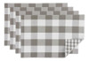Colección De Tableros De Cuadros Dii Gingham, Gris, Juego De 0