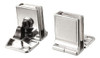 Kit Para Puerta De Vidrio Vitrina Doble Bisagra Y Cerradura 1