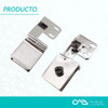 Kit Para Puerta De Vidrio Vitrina Doble Bisagra Y Cerradura 4