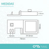 Kit Para Puerta De Vidrio Vitrina Doble Bisagra Y Cerradura 6