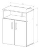 Rack Mesa Para Microondas/hornos Arg-060 3