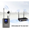Sistema De Micrófono Inalámbrico Dual Hotec Uhf Con Solapa L 3