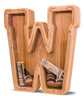 Alcancia De Madera Y Acrilico 23cm Letra W 0 Alcancia De Madera Y Acrilico 23cm Letra W 0