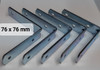 Escuadra  De 76mm X 76mm Reforzado Galvanizado X 12 0