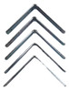 Escuadra  De 76mm X 76mm Reforzado Galvanizado X 12 1