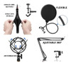 Soporte Mut Micrófono Brazo Filtro Antipop Shock Mount Cuota 3