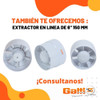 Extractor De Aire 4  100 Mm En Línea Baño/cocina Gatti Ven. 6 Extractor De Aire 4  100 Mm En Línea Baño/cocina Gatti Ven. 6