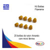 Kit Fliperama Com 25 Botões De Nylon Amarelo Electromatic 1